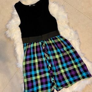 Multicolored Tank Dress Size Small